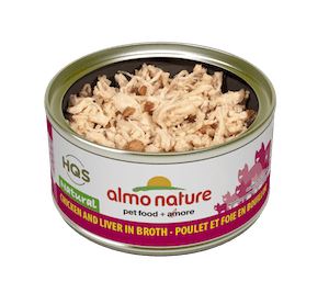 Almo Nature HQS Natural Chicken & Liver in Broth Cat Food 2.47oz - Poudre Pet and Feed Supply
