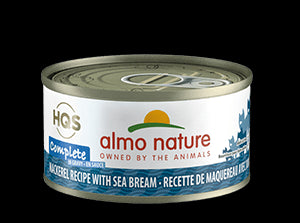 Almo Nature Complete Mackerel Recipe w/ Sea Bream Wet Cat Food 2.47oz - Poudre Pet and Feed Supply