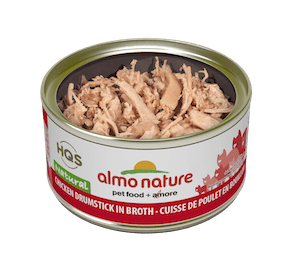 Almo Nature HQS Natural Chicken Drumstick in Broth Wet Cat Food 2.47oz - Poudre Pet and Feed Supply
