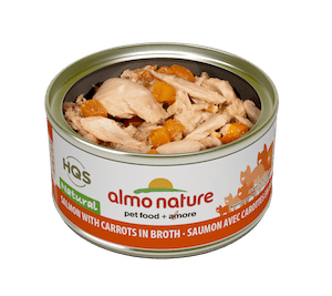 Almo Nature HQS Natural Salmon with Carrots in Broth Cat Food 2.47oz - Poudre Pet and Feed Supply
