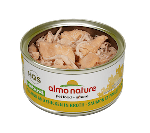 Almo Nature HQS Natural Salmon and Chicken in Broth Cat Food 2.47oz - Poudre Pet and Feed Supply