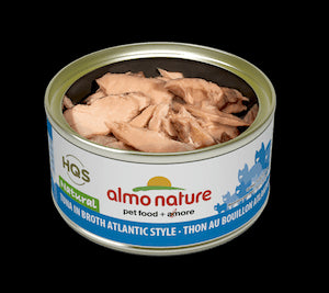 Almo Nature HQS Natural Tuna in Broth Atlantic Style Cat Food 2.47oz - Poudre Pet and Feed Supply