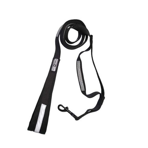 Corky's Reflective Dog Leash Safe Black 6' - Poudre Pet and Feed Supply