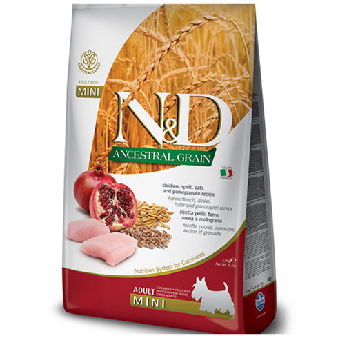 Farmina Ancestral Grain Chicken Pomegranate Adult Mini Dog Food 5.5lb - Poudre Pet and Feed Supply