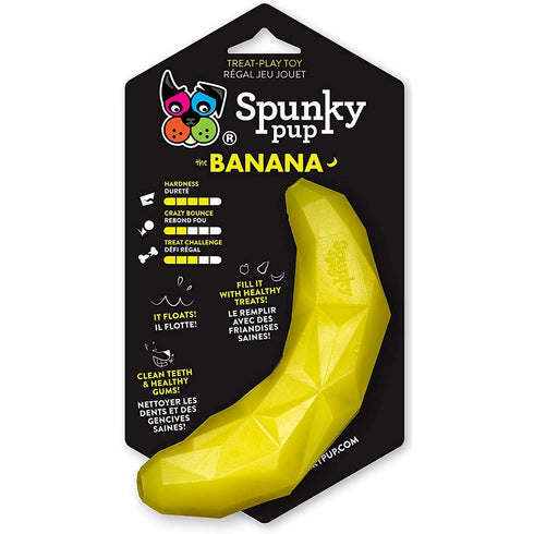 Spunky Pup Treat Holding Banana Play Toy - Poudre Pet and Feed Supply