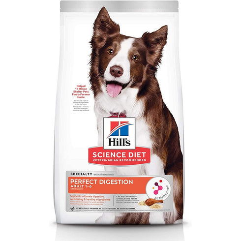 Hill's Science Diet Adult 1-6 Perfect Digestion Dry Dog Food 22lb - Poudre Pet and Feed Supply