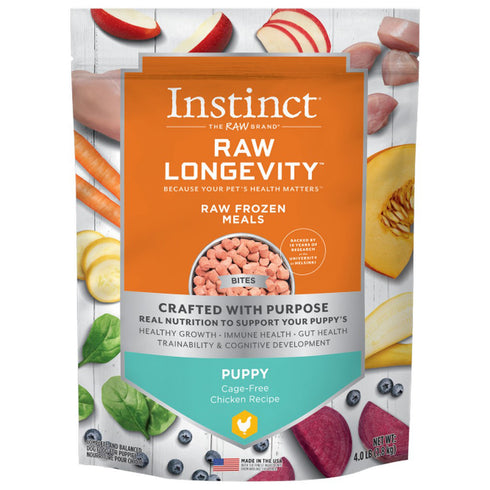 Instinct Nature's Variety Frozen Longevity Chicken Puppy Dry Dog Food 4lb - Poudre Pet and Feed Supply