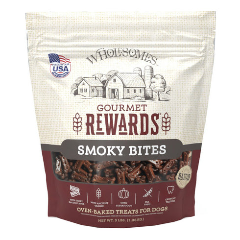 Wholesomes Gourmet Rewards Smoky Bites Dog Treats 3lb - Poudre Pet and Feed Supply