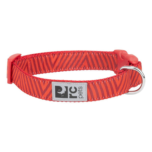 RC Pets Clip Dog Collar Goji Chevron Large 1" Width 15"-25" Neck - Poudre Pet and Feed Supply