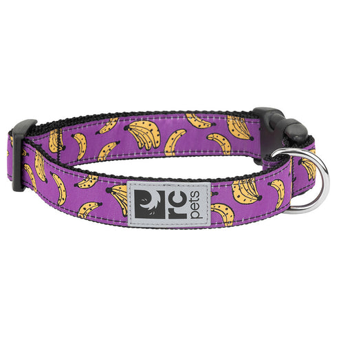 RC Pets Clip Dog Collar Bananas Medium 1" Width 12"-20" Neck - Poudre Pet and Feed Supply