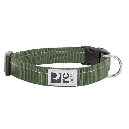 RC Pets Primary Clip Collar Dark Olive Small 3/4" Width - Poudre Pet and Feed Supply
