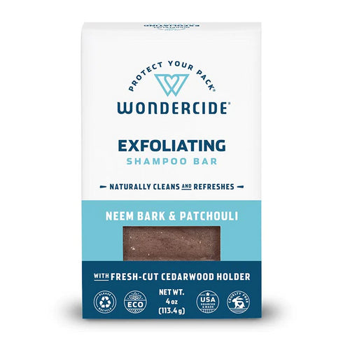 Wondercide Exfoliating Shampoo Bar for Dogs and Cats with Natural Essential Oils 5oz - Poudre Pet and Feed Supply