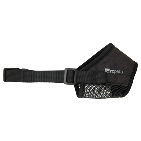 RC Pet Products Soft Fit Small Black Dog Muzzle - Poudre Pet and Feed Supply