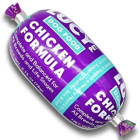 Lucy Pet Products Chicken Formula Roll Wet Dog Food 2.75oz - Poudre Pet and Feed Supply