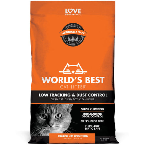 World's Best Low Tracking & Dust Control Cat Litter 8lb - Poudre Pet and Feed Supply