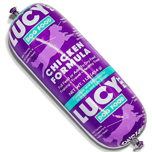 Lucy Pet Products Chicken Formula Roll Wet Dog Food 1lb - Poudre Pet and Feed Supply