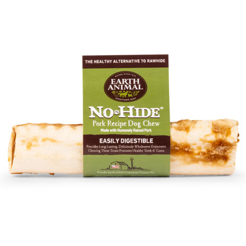 Earth Animal Pork No-Hide Wholesome Chews Medium 7" Dog Treats - Poudre Pet and Feed Supply