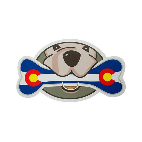 Colorado Proud! Bone Bumper Sticker - Poudre Pet and Feed Supply