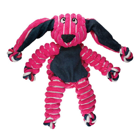 KONG Floppy Knots Bunny Dog Toy M/L Pink - Poudre Pet and Feed Supply
