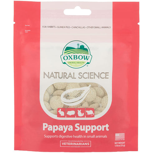 Oxbow Natural Science Papaya Support 60Ct - Poudre Pet and Feed Supply
