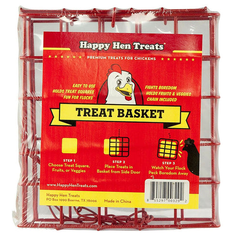 Happy Hen Treats Square Basket for Chicken Treats 5" - Poudre Pet and Feed Supply