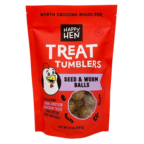 Happy Hen Treats Tumblers Chicken Treats 14oz - Poudre Pet and Feed Supply