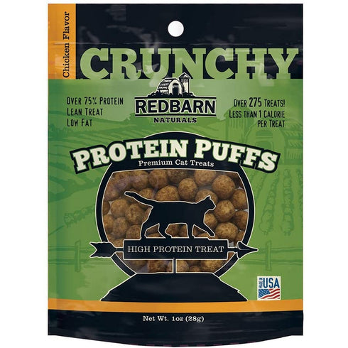 Redbarn Protein Puffs Chicken Flavor Premium Cat Treats 1oz - Poudre Pet and Feed Supply