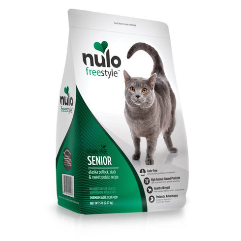 Nulo Freestyle Senior Duck Sweet Potato Dry Cat Food 5lb - Poudre Pet and Feed Supply