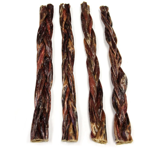 The Natural Dog Company Bully Braided Gullet 12" Dog Treats Each - Poudre Pet and Feed Supply