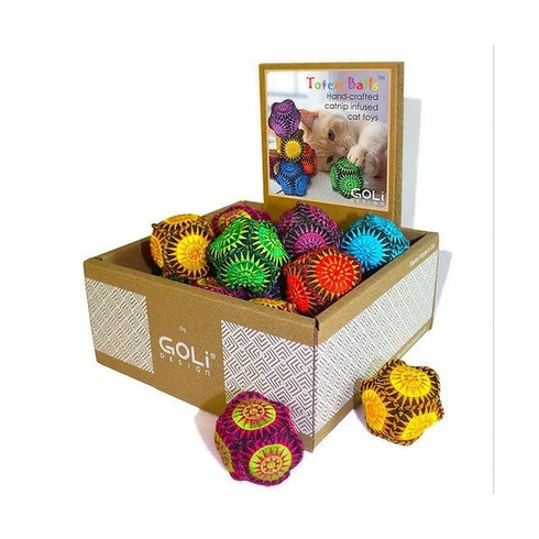 Goli Design Cotton Totem Ball Cat Toys 1.5" - Poudre Pet and Feed Supply