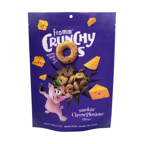 Fromm Crunchy O'S Smokin CheesePlosions With Veggies Dog Treats 6oz - Poudre Pet and Feed Supply