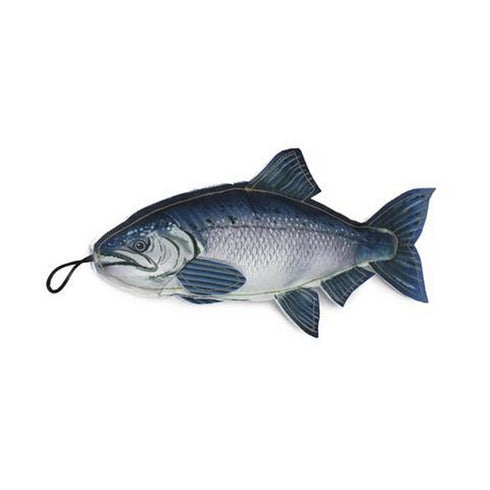 SteelDog Denim Fish Chinnok With Rope Dog Squeaky Toy - Poudre Pet and Feed Supply