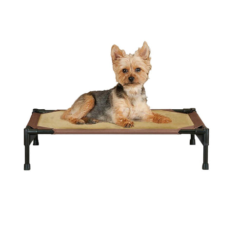 K&H Manufacturing Comfy Pet Cot 17"x 22", Small, Mocha/Tan - Poudre Pet and Feed Supply