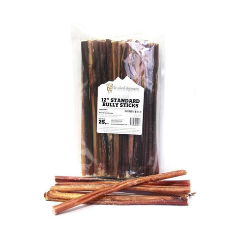 Standard Bully Sticks 12" Odor Free 25Ct - Poudre Pet and Feed Supply