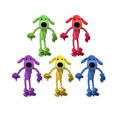 Multipet Rope Body Loofa Dog Toy 11" - Poudre Pet and Feed Supply