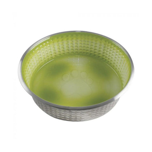 Indipets Jack & Jill XLarge 74oz Lime Bowl - Poudre Pet and Feed Supply