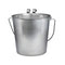 Indipets Heavy Duty Flat Sided Pails Hooks Contoured Handles Comfortable Lifting 1 Quart - Poudre Pet and Feed Supply
