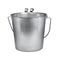 Indipets Heavy Duty Flat Sided Pails Hooks Contoured Handles Comfortable Lifting 4 Quart - Poudre Pet and Feed Supply