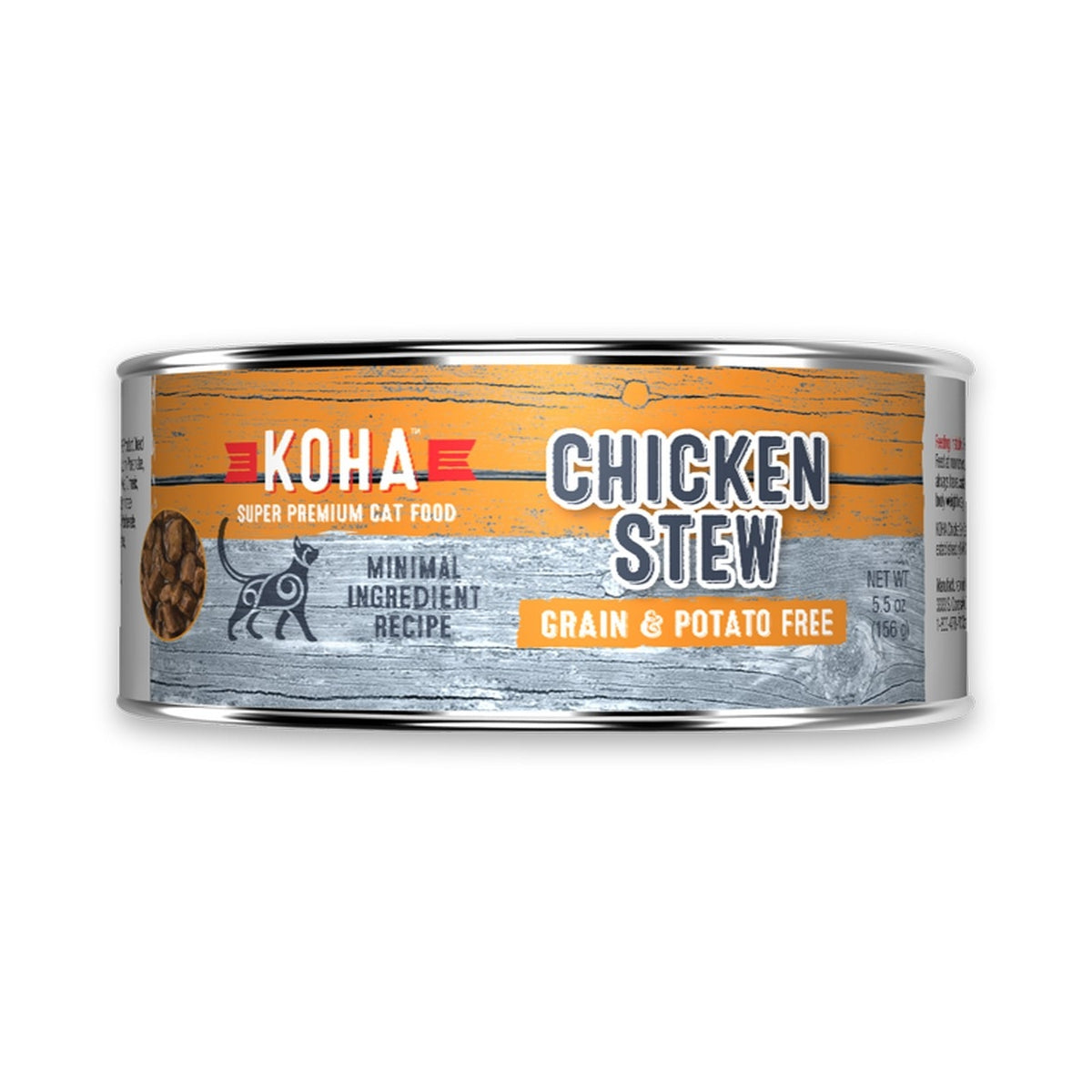 Koha Minimal Ingredient Chicken Stew for Cats 5.5oz Poudre Pet and
