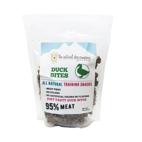 Natural Dog Company Duck 95% Meat Training Bites Dog Treats 6oz - Poudre Pet and Feed Supply