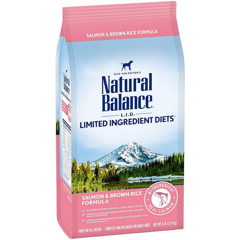 Natural Balance Limited Ingredient Salmon Rice Dry Dog Food 4lb - Poudre Pet and Feed Supply