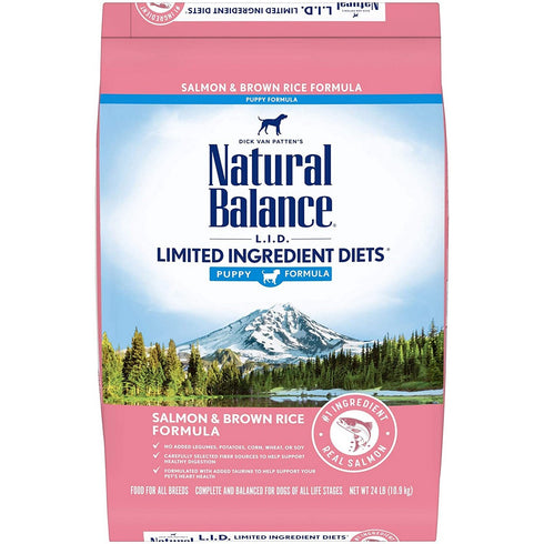 Natural Balance Limited Ingredient Salmon Rice Puppy Dry Dog Food 24lb - Poudre Pet and Feed Supply