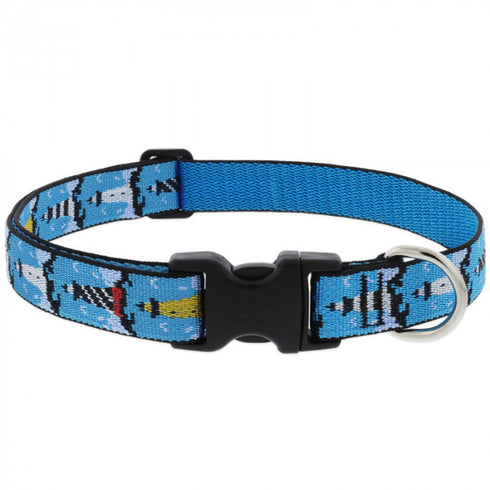 Lupine On The Rocks Adjustable Dog Collar 1" Wide 16"-28" Neck Size - Poudre Pet and Feed Supply