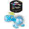 Spunky Pup Dino In Clear Spiky Ball Dog Toy - Poudre Pet and Feed Supply