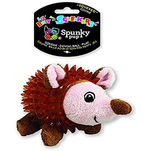 Spunky Pup Lil' Bitty Squeakers Hedgehog Dog Toy - Poudre Pet and Feed Supply