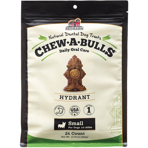 Redbarn Chew-A-Bulls Hydrant Small 24ct Dog Treats - Poudre Pet and Feed Supply