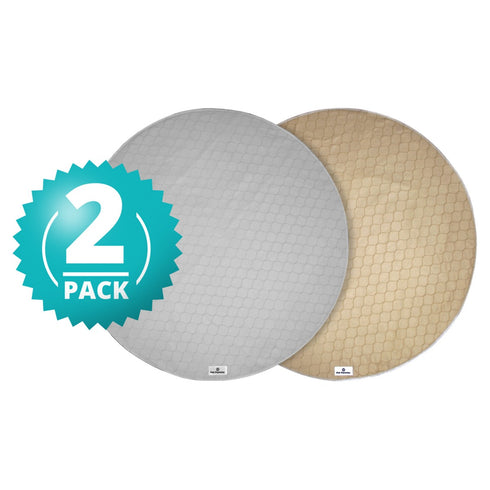 Pet Parents Pawtect Premium Dog Pee Pads Natural Round Large 48" 2Pk - Poudre Pet and Feed Supply