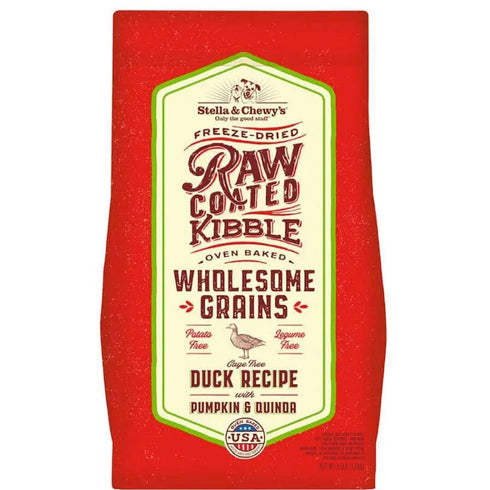 Stella & Chewy's Duck Pumpkin & Quinoa Raw Coated Kibble Wholesome Grains Dog Food 3.5lb - Poudre Pet and Feed Supply