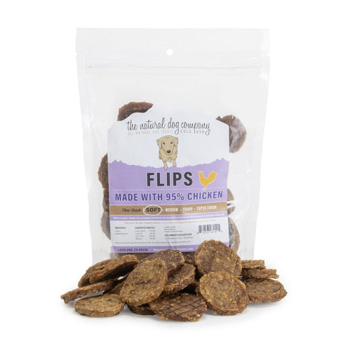 The Natural Dog Company Chicken Flips Dog Treats 8.5OZ - Poudre Pet and Feed Supply
