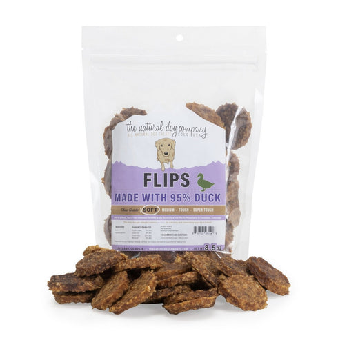 The Natural Dog Company Duck Flips Dog Treats 8.5OZ - Poudre Pet and Feed Supply